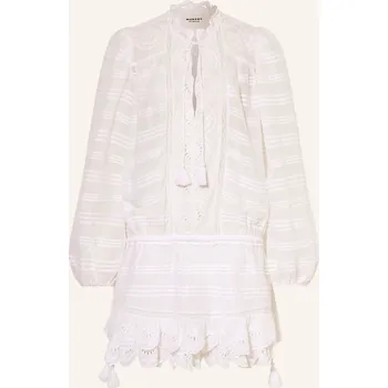 Dámské šaty Marant Étoile Dámské Šaty Preya S Krajkou A Volánky, bílá, 36