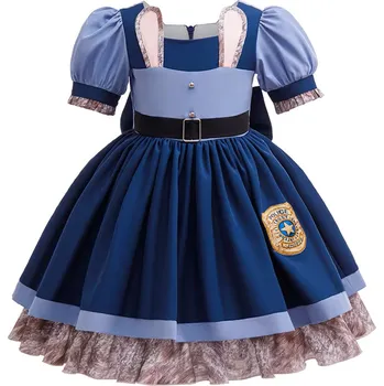 Karnevalový kostým Dětský kostým - šaty s doplňky "Judy Hopps - Zootropolis 2" Varianta: jen šaty, Velikost: 120