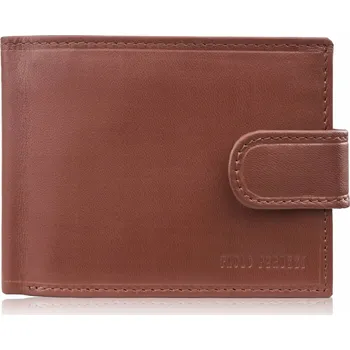Peněženka Muž peněženka Paolo Peruzzi z pravé kůže hnědá