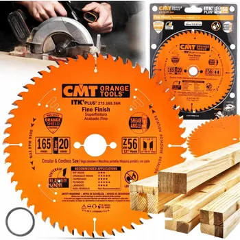 Pilový kotouč CMT PILOVÝ KOTOUČ NA DŘEVO ULTRATENKÝ 165x20 mm 56 ZUBŮ