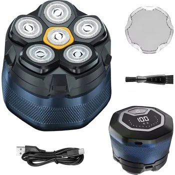 HOLICÍ STROJEK PÁNSKÝ ELEKTRICKÝ HOLICÍ STROJEK NA HLAVU, OBLIČEJ A VOUSY + ZASTŘIHOVAČ