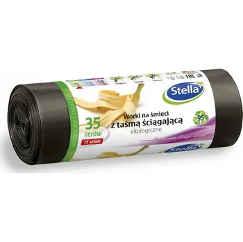 Pytle na odpadky Univerzální ekologické pytle na odpad Stella 35l 15 ks