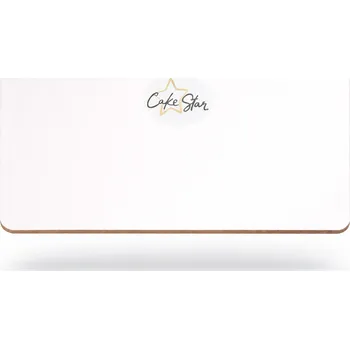 Cake Star Tác pevný dřevovláknitý bílý 37x47cm