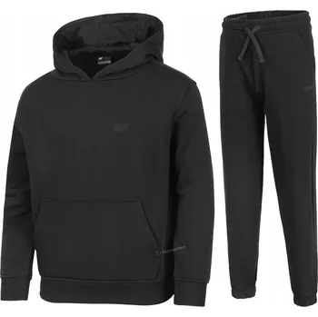 Chlapecká mikina 4F CHLAPECKÁ TEPLÁKOVKA KOMPLET MIKINA S KLOKANÍ KAPSOU KALHOTY / vel 134