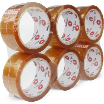 Lepicí páska Balicí páska 48 mm x 50 m silná 551/SM04 TRA solvent, 6 kusů