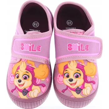 Dívčí bačkory Dívčí PAPUČE Tlapková patrola BOTY DO ŠKOLKY NA SUCHÝ ZIP PŘEZŮVKY 27