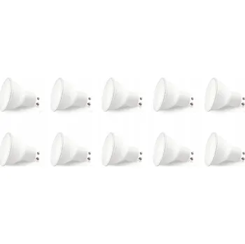 Žárovka SADA 10 KUSŮ LED žárovek GU10 5W, studená bílá, LED Light System