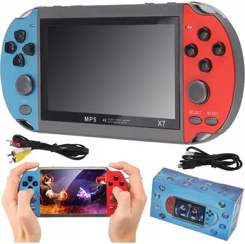 Herní konzole MINI RETRO PŘENOSNÁ HERNÍ KONZOLE 4.3'' X7 s 1000 HRY