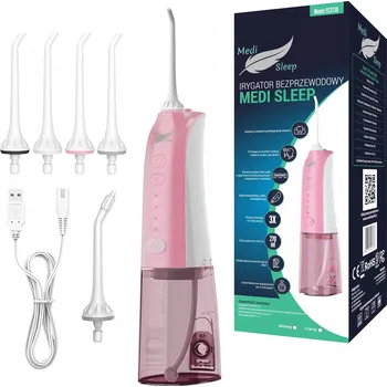 Zubní irigátor Medi Sleep bezdrátový pulzační, 4 režimy, 5 trysek