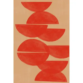 Plakát Plakát, Obraz - Crimson Symmetry, THE MIUUS STUDIO