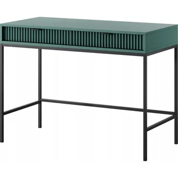 Psací stůl Zelená Toaletní Stolek konzola na psací stůl s loftovými zásuvkami Nova Černá konstrukce, úchytka