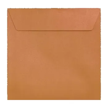 Obálka Metalická (perleťová) obálka měděná 155x155mm PS