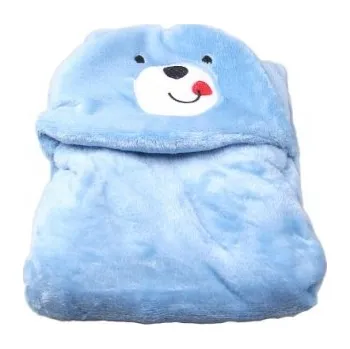 Dětská deka Dětská deka Happy Baby modrá – medvídek