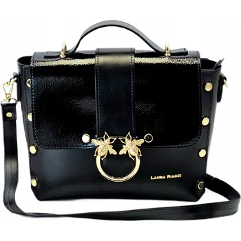 Kabelka Laura Biaggi kabelka přes rameno eko kůže černá
