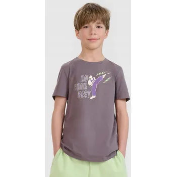 Chlapecké tričko 4F Bavlněné tričko pro děti Chlapecké tričko 3615, velikost 128 (7-8 let)