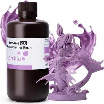 Filament UV Pryskyřice Elegoo Standard 2.0 Orchid Pink Růžová 1 kg 1 l Pro 3D Tiskárnu