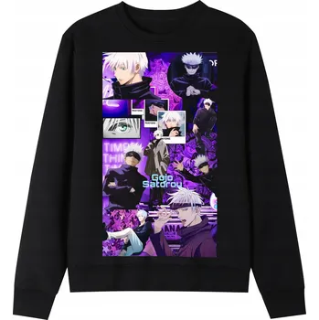 Pánská mikina Pánská mikina černá s potiskem ,,ANIME JUJUTSU KAISEN" M