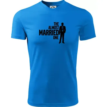 Pánské tričko Bachelor party - The almost married one - Pánské triko Fantasy sportovní (dresovina) - L ( Snorkel blue )
