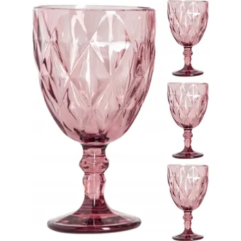 Sklenice Skleničky na červené víno Homla růžové 340ml 4 ks