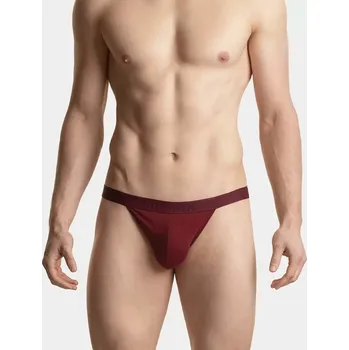 Slipy Tanga pánské slipy Atlantic bavlna víno vel. XL