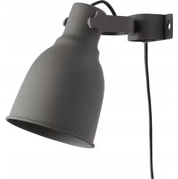 IKEA HEKTAR Reflektor s klipem, nástěnný, tmavě šedý SVĚTLO