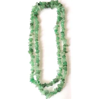 Náhrdelník Avanturínový náhrdelník sekaný, dlouhý - cca 85 cm