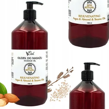 Masážní přípravek Masážní olej VCee arganový 1000 ml přírodní veganský