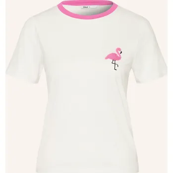 Dámské tričko Only Dámské Tričko, bílá / růžová, 36