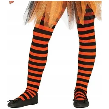 Dětské punčocháče Guirca oranžové s elastanem velikost 128