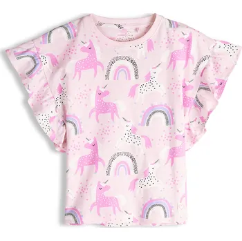 Dívčí oblečení GATE Bavlněné tričko s potiskem 4Y 426-0078/604