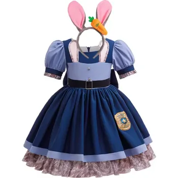 Karnevalový kostým Dětský kostým - šaty s doplňky "Judy Hopps - Zootropolis 2" Varianta: Set A, Velikost: 100