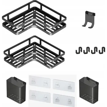 Koupelnový nábytek POLIČKA DO SPRCHY REGÁL DO SPRCHOVÉHO KOUTU KOUPELNY KUCHYNĚ MÝDLENKA