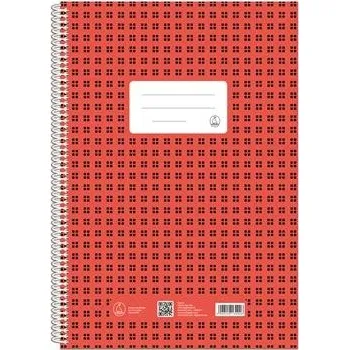 Sešit Spirálový sešit "Novum", čtverečkovaný, A4, 70 listů, FŰZFŐI