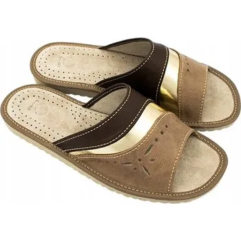 Dámské pantofle Hnědé dámské domácí Pantofle , hnědé, vel. 38