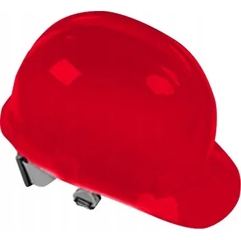 Pracovní přilba OCHRANNÁ PŘILBA PRACOVNÍ HELMA OCHRANA HLAVY BOZP ČERVENÁ STAVEBNÍ ERIK