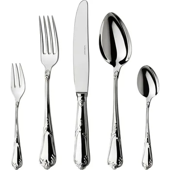 Příbor Stříbrný příbor Barock 5 dílná souprava Berndorf Sandrik