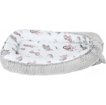 Hnízdečko pro miminko Bambusové hnízdečko - kokon pro kojenecké s minky látkou - Víly