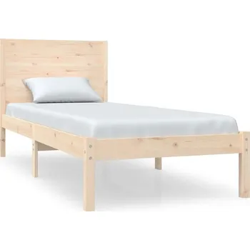 Postel Klasický rám postele z masivního borovicového dřeva 195,5 x 95,5 x 100 cm