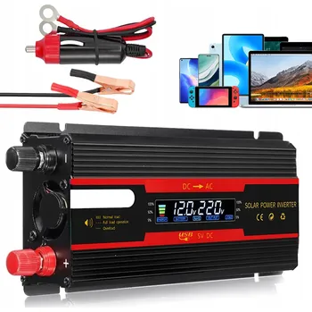 Měnič napětí MĚNIČ NAPĚTÍ NAPĚTÍ DC 12V/24V NA AC 220V S OCHRANOU PROTI PŘEPĚTÍ