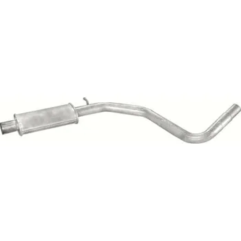 Střední díl výfuku Výfuk Polmostrów - střední tlumič - díl výfuku FIAT Stilo 1.9 JTD Turbo Diesel (PR 07.413 [279-405])