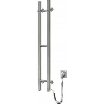 Radiátor Elektrický koupelnový radiátor Navin 166 W 160 x 1000 mm stříbrný