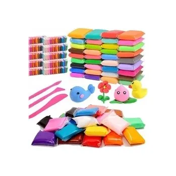 Modelovací hmota KREATIVNÍ SADA MODELOVACÍ HMOTA MAGIC PĚNOVÁ PLASTELÍNA SUPER CLAY 120 KUSŮ