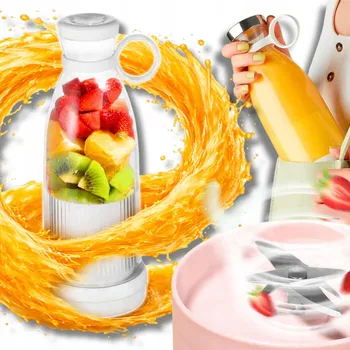 Přenosný mixér na džusy | JUCIFY Růžový