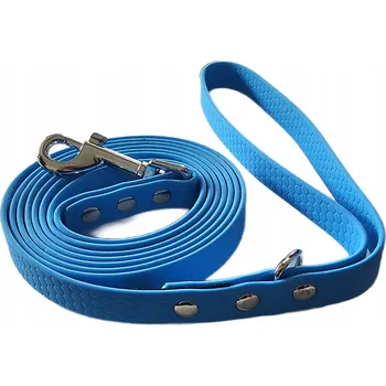 Vodítko pro psa Vodítko tréninkové voděodolné biothane hexa světle modré 3 m