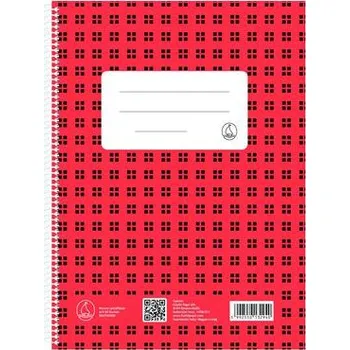 Sešit Spirálový sešit "Novum", čtverečkovaný, A5, 80 listů, FŰZFŐI