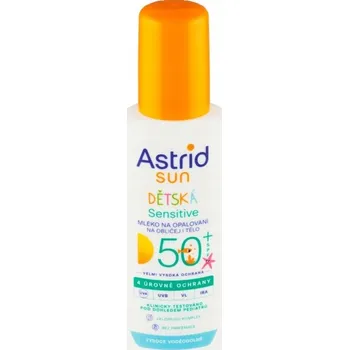 Přípravek na opalování Mléko na opalování Astrid 50 SPF