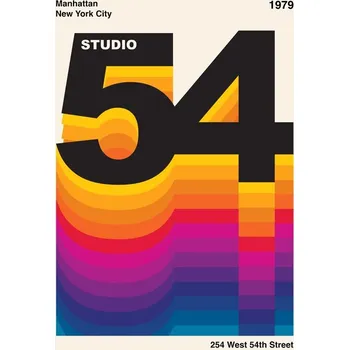 Plakát Plakát, Obraz - Studio 54 Retro Design, Retrodrome