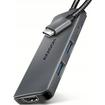 USB hub Hub Axagon 5portový USB 3.2 Gen 1, 2x USB-A, USB-C, HDMI 8K, PD 100W