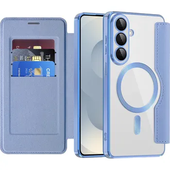 Pouzdro na mobilní telefon Techsuit - SmartMag knížkové pouzdro - Samsung Galaxy S26 - světle modrá