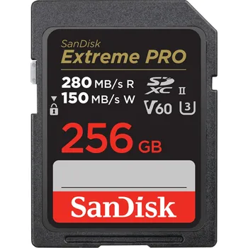 Paměťová karta SanDisk Extreme Pro SDXC 256 GB Class 10 UHS-II V60 (SDSDXEP-256G-GN4IN)